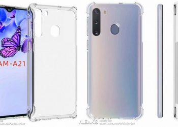 Xuất hiện ảnh render Galaxy A21: màn hình “giọt nước”, 3 camera sau giống Galaxy Note 10