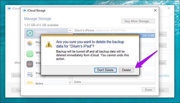 Bước 5: Xác nhận xóa và hoàn tất