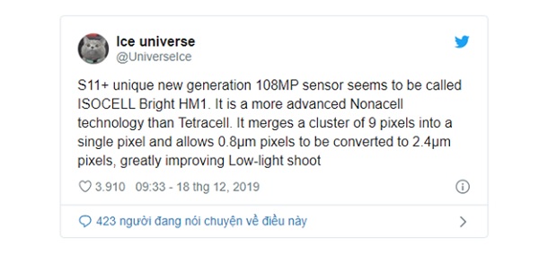 Tiết lộ mới về camera của Galaxy S11+