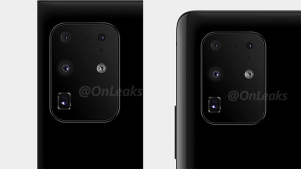 Hình ảnh cụm camera trên Galaxy S11+ được chuyên gia rò rỉ OnLeaks chia sẻ