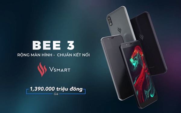 Giá bán Vsmart Bee 3 chỉ 1,39 triệu: Màn hình HD+ 6 inch, RAM 2GB 