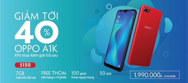 Mua OPPO A1k giá sốc chỉ 1.990.000 đồng