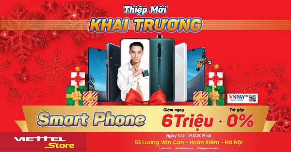  Tưng bừng khai trương siêu thị Viettel Store tại 53 Lương Văn Can, Hoàn Kiếm, Hà Nội 