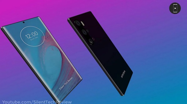 Xperia 6 5G 2020 nhìn từ góc nghiêng