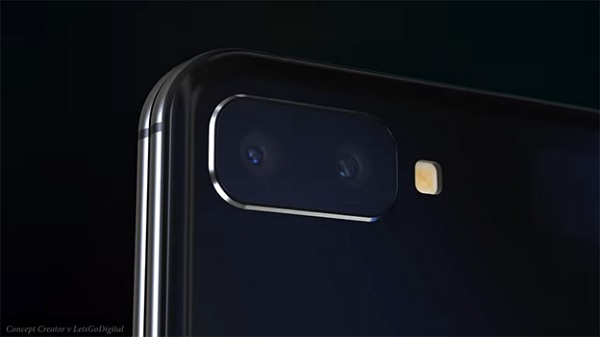 Cụm camera kép mặt sau được sắp xếp theo chiều ngang