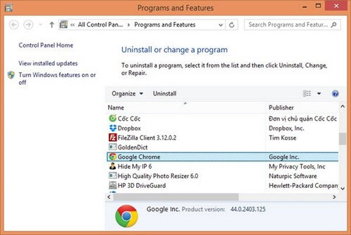 Cài đặt lại phiên bản Chrome khác nếu 2 cách trên không hiệu quả 