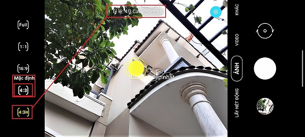 Người dùng có thể chủ động chuyển đổi qua camera 48MP (4:3) để ảnh chụp đạt độ phân giải cao nhất