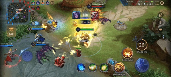 Chơi Liên quân cho trải nghiệm ổn. Có 1 số thời điểm khung hình bị giảm xuống 56/60 fps