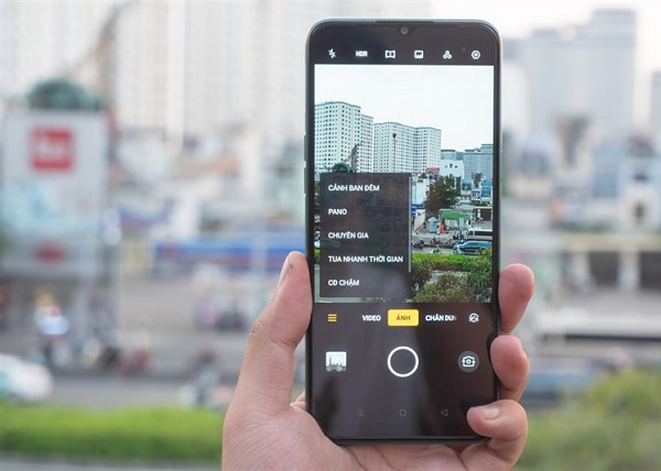 Giao diện camera Realme 5i với các chế độ chụp tương tự Realme 5 series