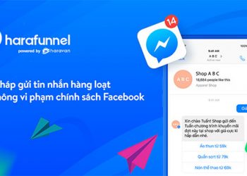 Gửi tin nhắn hàng loạt bằng chatbot Harafunnel