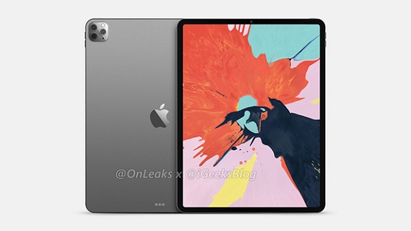 iPad Pro 2020 sẽ được trang bị cụm 3 camera sau được bố trí trong 1 cụm hình vuông