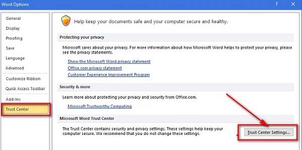 lỗi Word 2010 bị khóa không đánh được chữ
