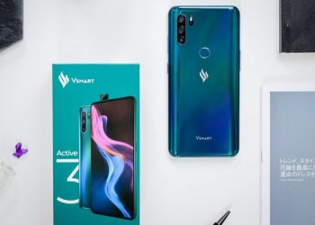 Mở hộp Vsmart Active 3 phiên bản màu Xanh Lam huyền bí, camera selfie “pop-up” 16MP, giá 4,5 triệu