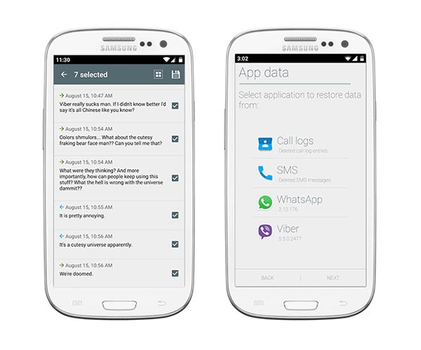 Undeleter đặc biệt hữu dụng nếu các thiết bị đã được bắt rễ