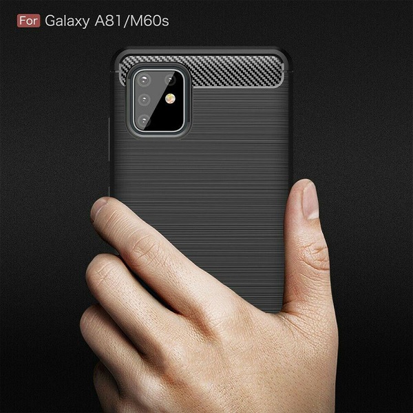 Mặt lưng Galaxy A81 gây ấn tượng với cụm 4 camera nằm gọn trong hình chữ nhật