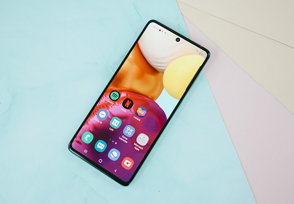 Màn hình Galaxy A71 giống với Note 10