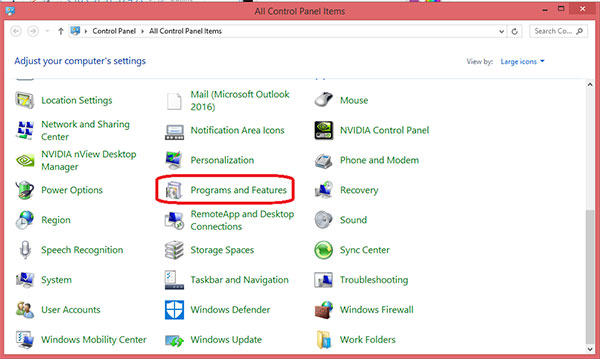 Chọn chương trình cần xóa hoặc vô hiệu hóa rồi chọn Disable