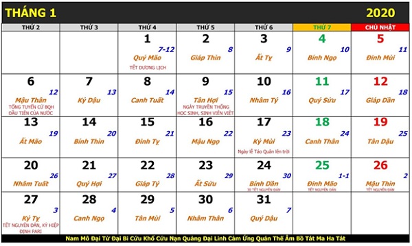 Ứng dụng lịch Vạn Niên