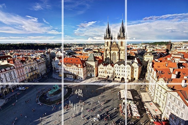 Canh bố cục hình ảnh trước khi chụp