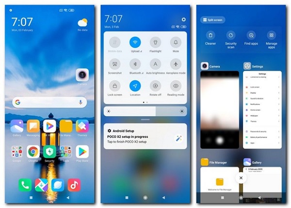 POCO X2 được cài sẵn hệ điều hành Android 10 cùng giao diện MIUI 11