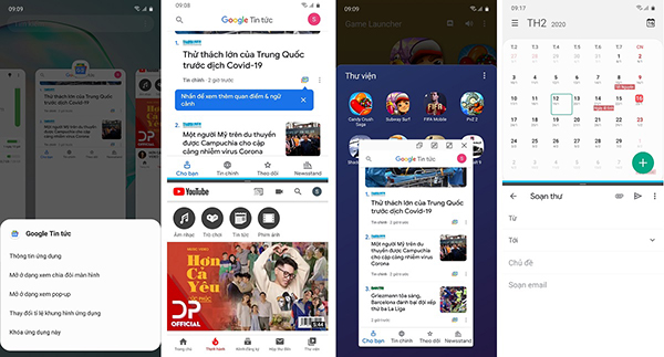 Nhờ khả năng năng chia đôi màn hình, Galaxy Note 10 Lite cho phép người dùng làm việc đa nhiệm trên 2 cửa sổ cùng lúc, phục vụ nhiều nhu cầu khác nhau thật đa dụng và chuyên nghiệp