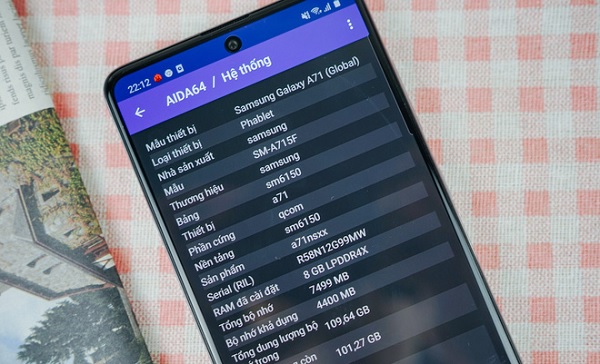 Đánh giá hiệu năng Galaxy A71
