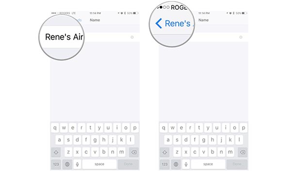Thay đổi tên AirPods thông qua Macbook.