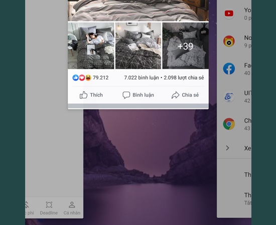 Kéo ứng dụng đó lên để tắt