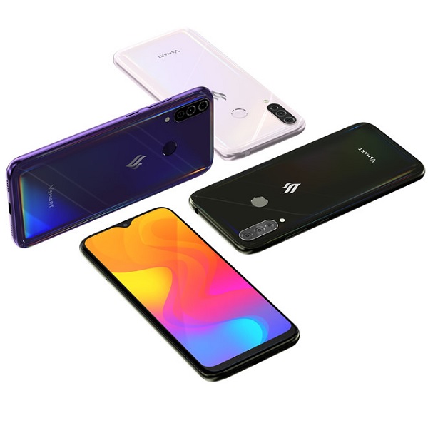 Máy có 3 màu sắc Tím, Trắng và Đen