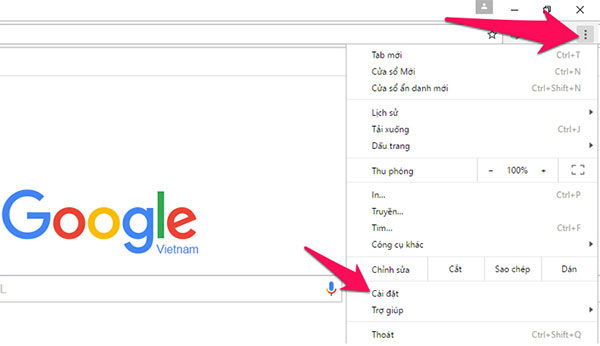 Thiết lập chế độ in trên máy tính từ Google Chrome