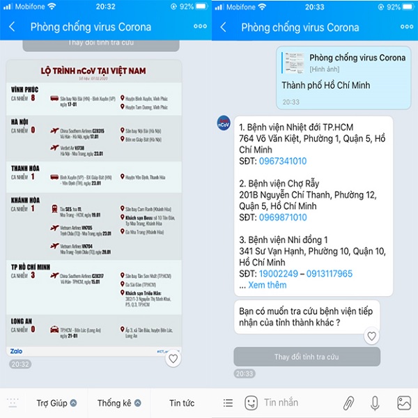 Tra cứu bệnh viện tiếp nhận các trường hợp nhiễm virus Corona tại các tỉnh thành Việt Nam