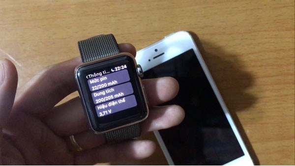 Cách kiểm tra pin Apple Watch