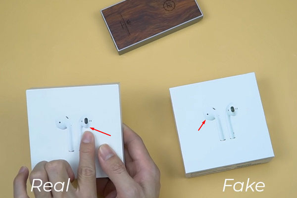 Logo được in trên vỏ hộp nếu là hãng chính hãng sẽ mịn và in nổi, còn hàng Fake thì sờ có cảm giác gợn tay hơn.