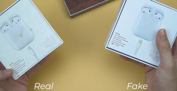 Chữ được in trên mặt sau trên 2 vỏ gộp có độ sắc nét khác nhau.