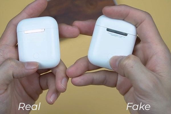 Tai nghe Airpods chính hãng và Airpods Fake.