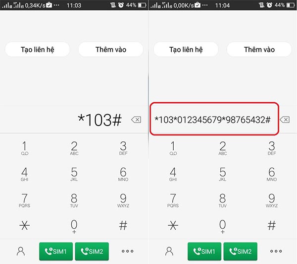 Nhấn gọi theo cú pháp *136# để thực hiện “Dịch vụ chuyển tài khoản”