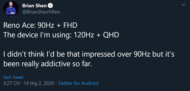 Find X2 với màn hình 120Hz có thể tương tích trên độ phân giải cao nhất
