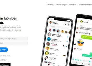 Giao diện Messenger.com có thể sử dụng trên điện thoại hoặc máy tính