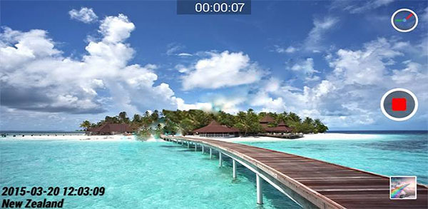 Timestamp Camera hỗ trợ đặt mốc thời gian, địa điểm tại góc trái dưới cùng của bức ảnh