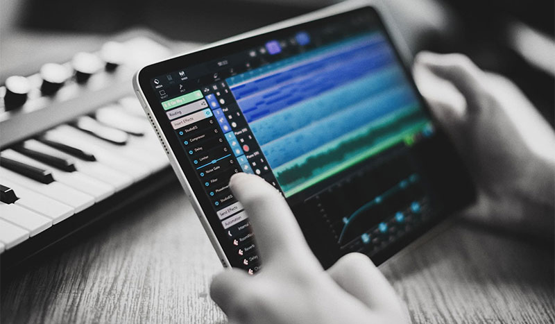 Phần mềm sáng tác Cubasis được phát triển dành cho thiết bị iPad 