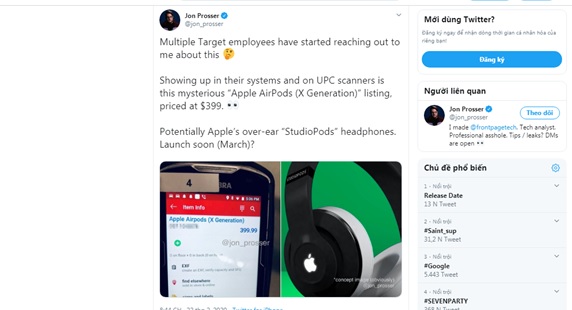 Nhiều khả năng "Táo Khuyết" sẽ tích hợp tất cả các tính năng của AirPods và AirPods Pro vào AirPods X