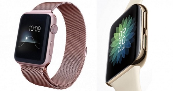 Đồng hồ thông minh của OPPO có thiết kế khá giống với Apple Watch