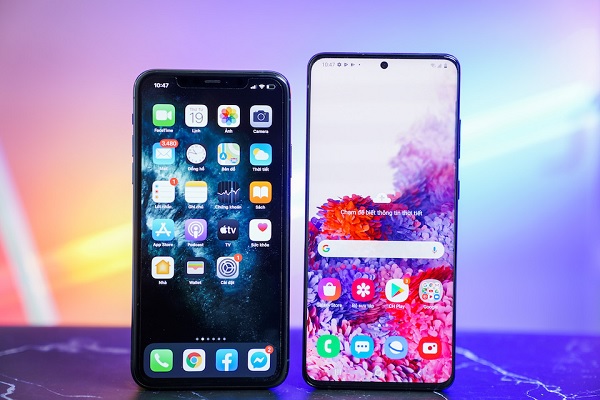 So sánh thiết kế iPhone 11 Pro Max và Galaxy S20 Ultra