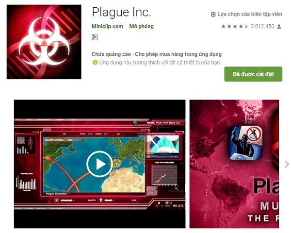 Tải game Plague Inc để tìm hiểu dịch bệnh lây nhiễm