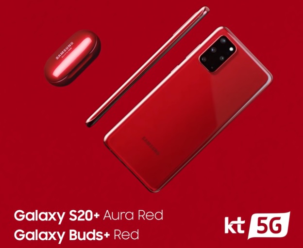 Samsung Galaxy S20+ và Galaxy Buds+ sắc đỏ đầy quyến rũ