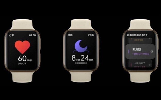 OPPO Watch được trang bị chip chính Snapdragon Wear 2500, chip phụ Apollo 3, Ram 1GB, hỗ trợ GPS, Bluetooth 4.2 và NFC