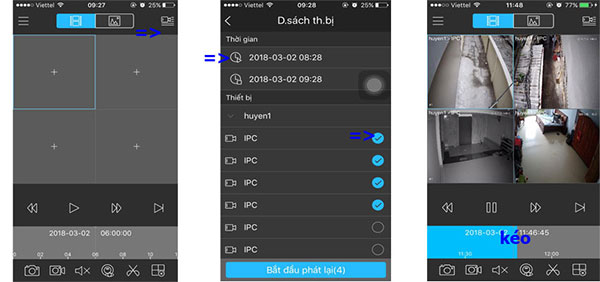 Cách dùng phần mềm quản trị camera trên điện thoại gDMSS và iDMSS