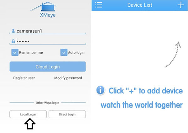 Cài đặt và đăng nhập vào phần mềm XMEye trên điện thoại