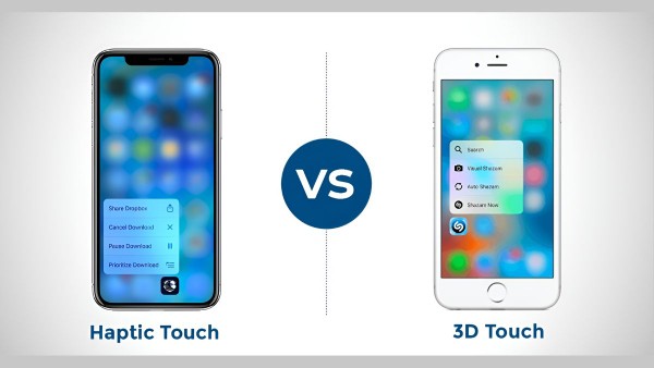 So sánh 3D Touch và Haptic Touch