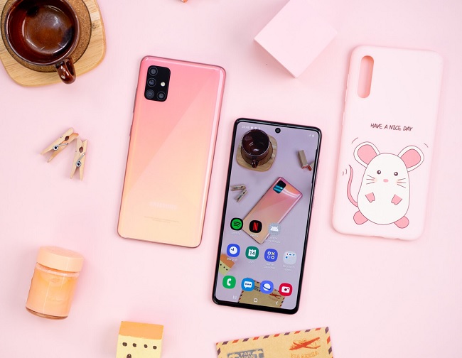 “Cute lạc lối” với Samsung Galaxy A51 màu Hồng Crush Trendy